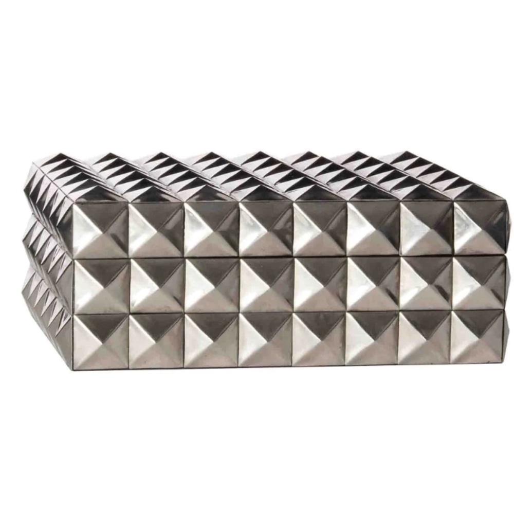 NEW Alice Lane Home Studded Platinum Box